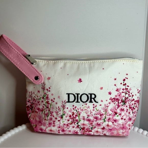 MISS DIOR Spring Floral Wristlet Pouch-  GWP Dior Parfums NIB RARE - Picture 2 of 6